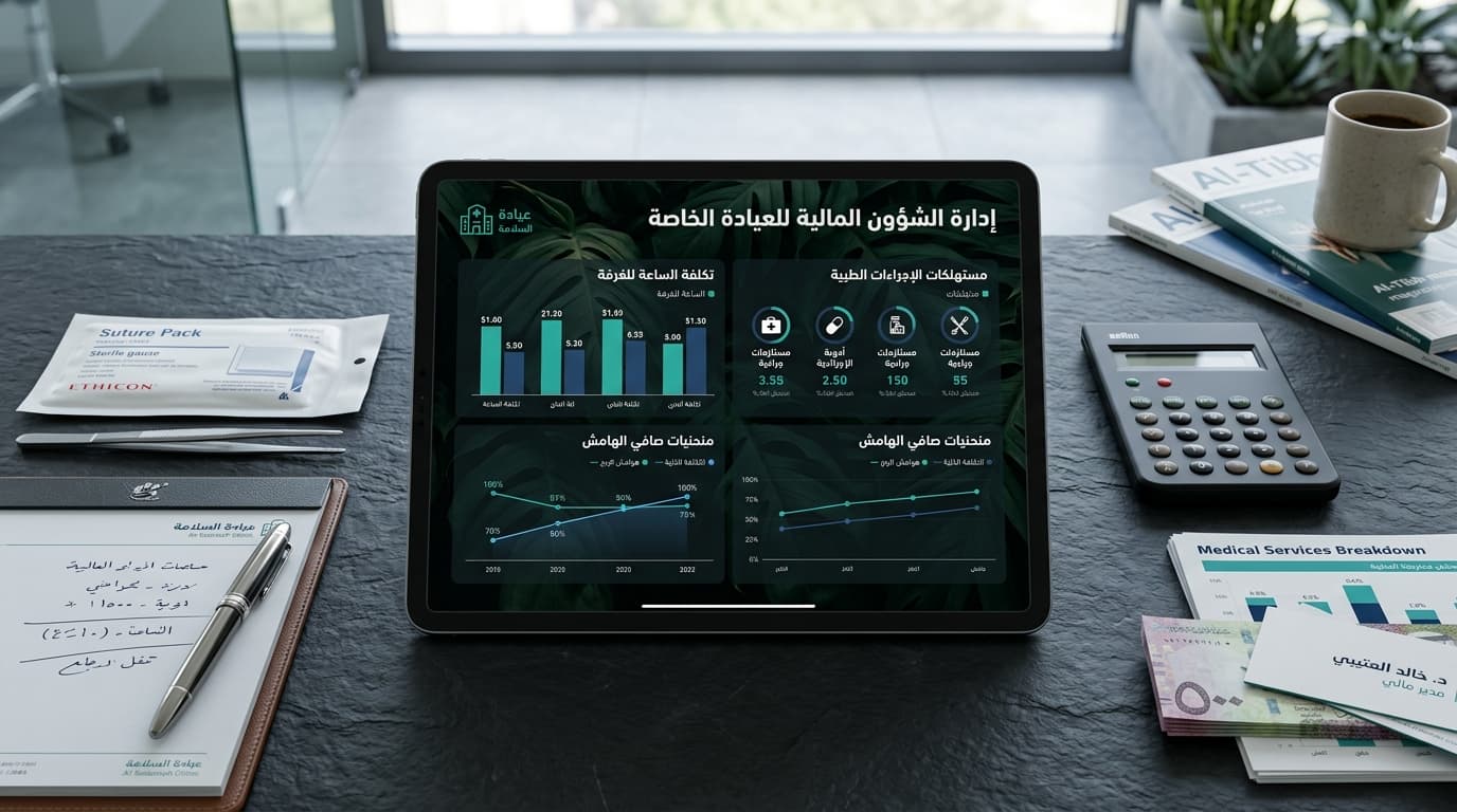 غلاف مقال: دليل تسعير الخدمات والإجراءات الطبية في العيادات الخاصة: كيف تحسب التكلفة الفعلية ومضاعفة الأرباح؟